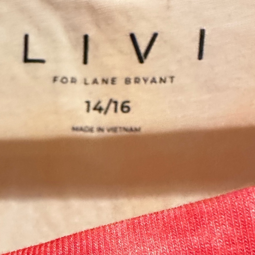LIVI LANE BRYANT SLEEVELESS TIE DYED RUCHED SIDES SHIRT TOP XL - Picture 6 of 10
